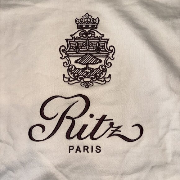 FRAME The Ritz Paris Cream 100% Cotton Hoodie Unisex Men's Womens X-Small - Picture 5 of 8